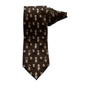 A&E Duck Dynasty Faces Phil Uncle Si Willy Jase Novelty Necktie